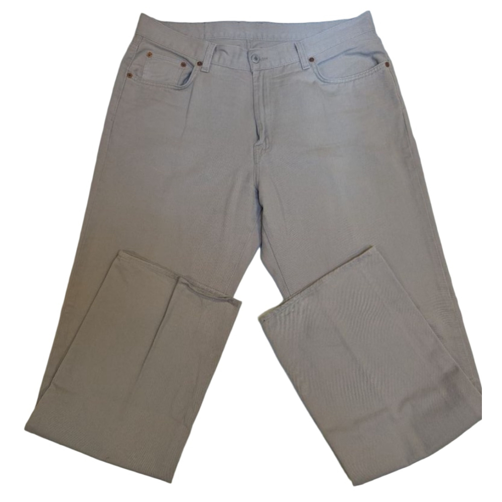 Men's Lucky Brand Beige Classic Fit Dungarees Waist 36 x 34